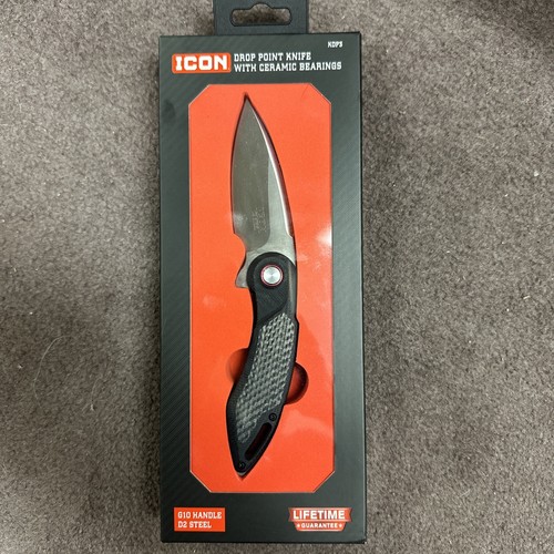 Coltello icon drop point - point, con